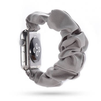SmartphoneClip - bandje schrunchie grijs - voor Apple Watch 38-40mm