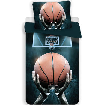 Basketbal Dekbedovertrek - 140 x 200 + 70 x 90 cm - Multi