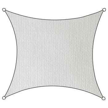 Schaduwdoek outdoor HDPE vierkant 360x360 cm wit