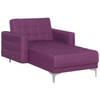 Beliani ABERDEEN - Chaise longue-Paars-Polyester