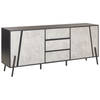 Beliani BLACKPOOL - Sideboard-Grijs-Spaanplaat