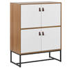 Beliani NUEVA - Sideboard-Lichte houtkleur-MDF