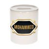 Mohammed naam / voornaam kado spaarpot met embleem - Naam spaarpotten