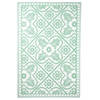 Esschert Design Buitenkleed 182x122 cm groen en wit