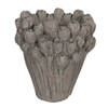 Clayre & Eef Grijze Bloempot Ø 23*25 cm 6TE0357