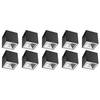 Opbouwspot 10 Pack - Pragmi Cliron Pro - GU10 Fitting - Opbouw Vierkant - Mat Zwart/Zilver - Aluminium - Verdiept -