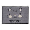 MD Entree - Schoonloopmat - Impression Meow Grey - 40 x 60 cm