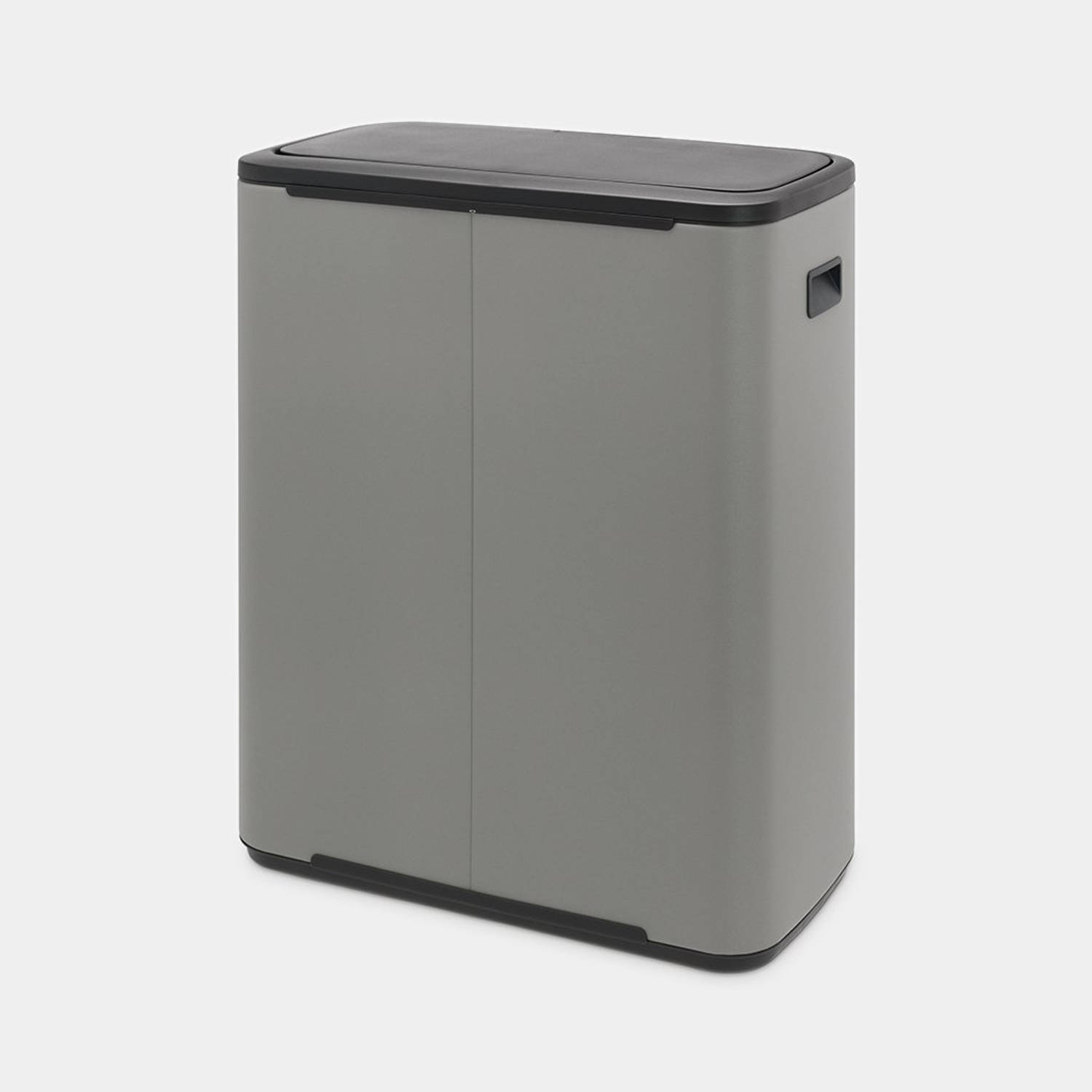Bo Touch afvalemmer 60 liter met kunststof binnenemmer - Mineral Concrete Grey | Blokker