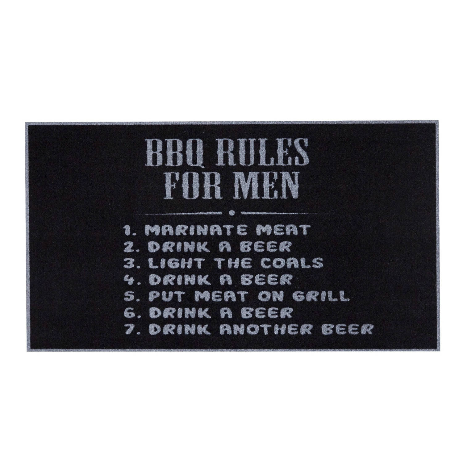 Md Entree Barbecue Mat Rules For Men 67 X 120 Cm
