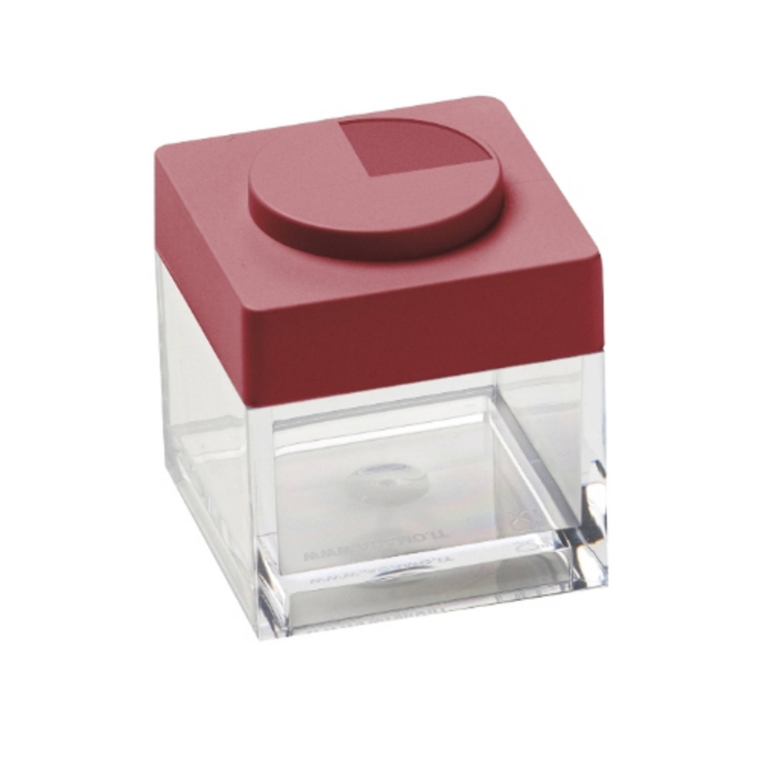 Stapelbare Brickstore Bewaarcontainer, 0,1l, Rood Kunststof Omada