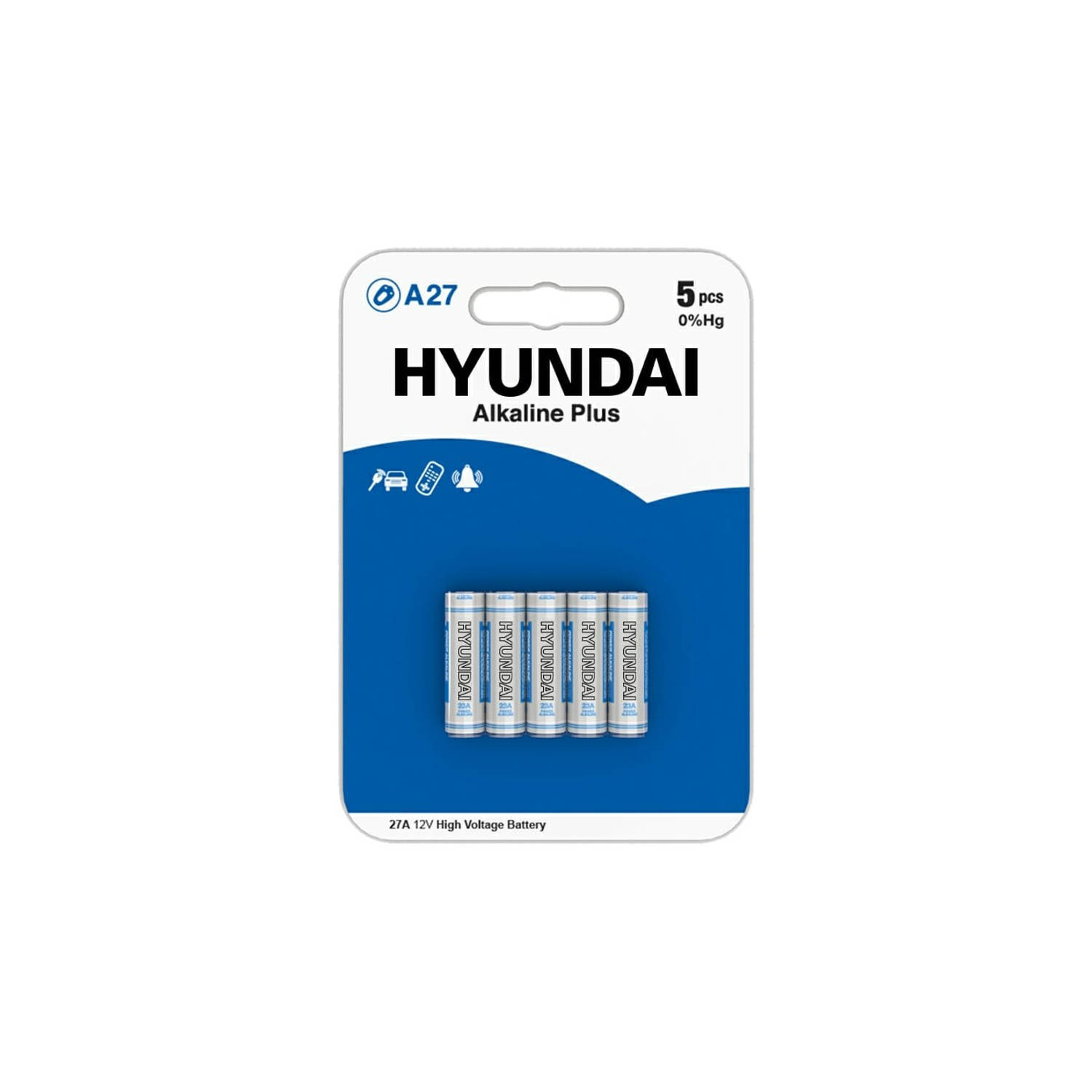 Hyundai Batteries - Alkaline Plus A27 batterijen - 5 stuks