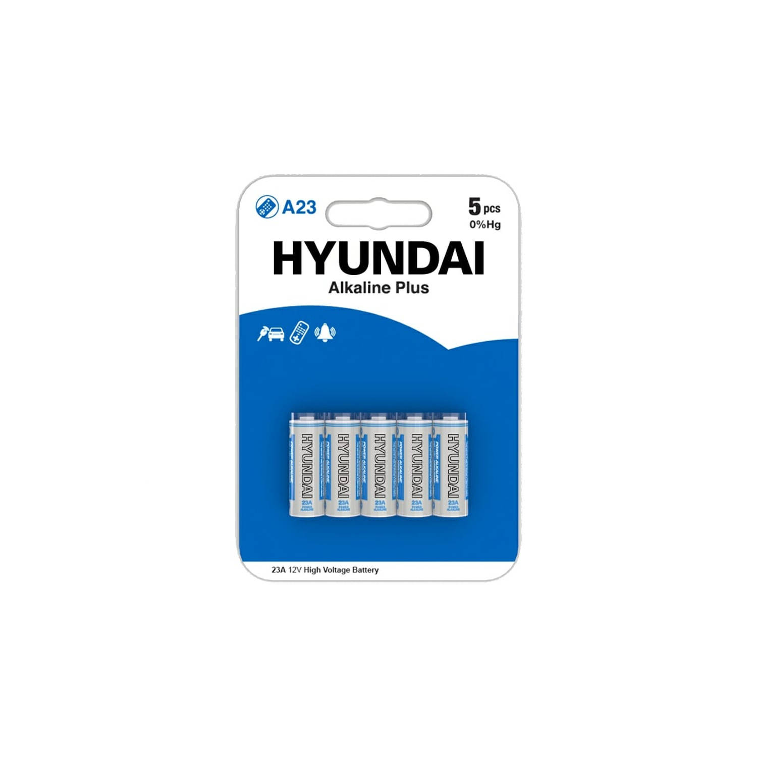 Hyundai Batteries - Alkaline Plus A23 batterijen - 5 stuks
