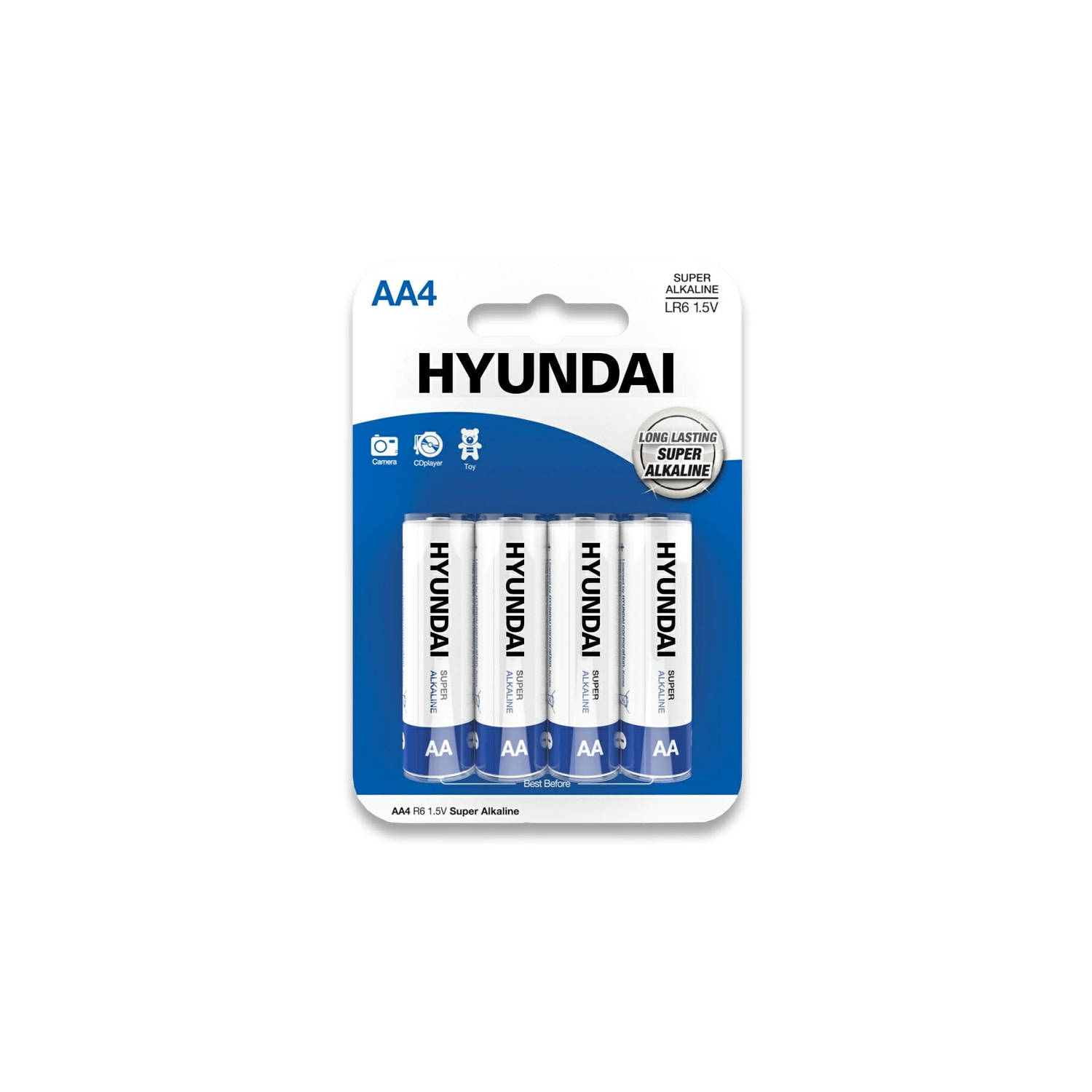 Hyundai Batteries - Super Alkaline AA batterijen - 4 stuks
