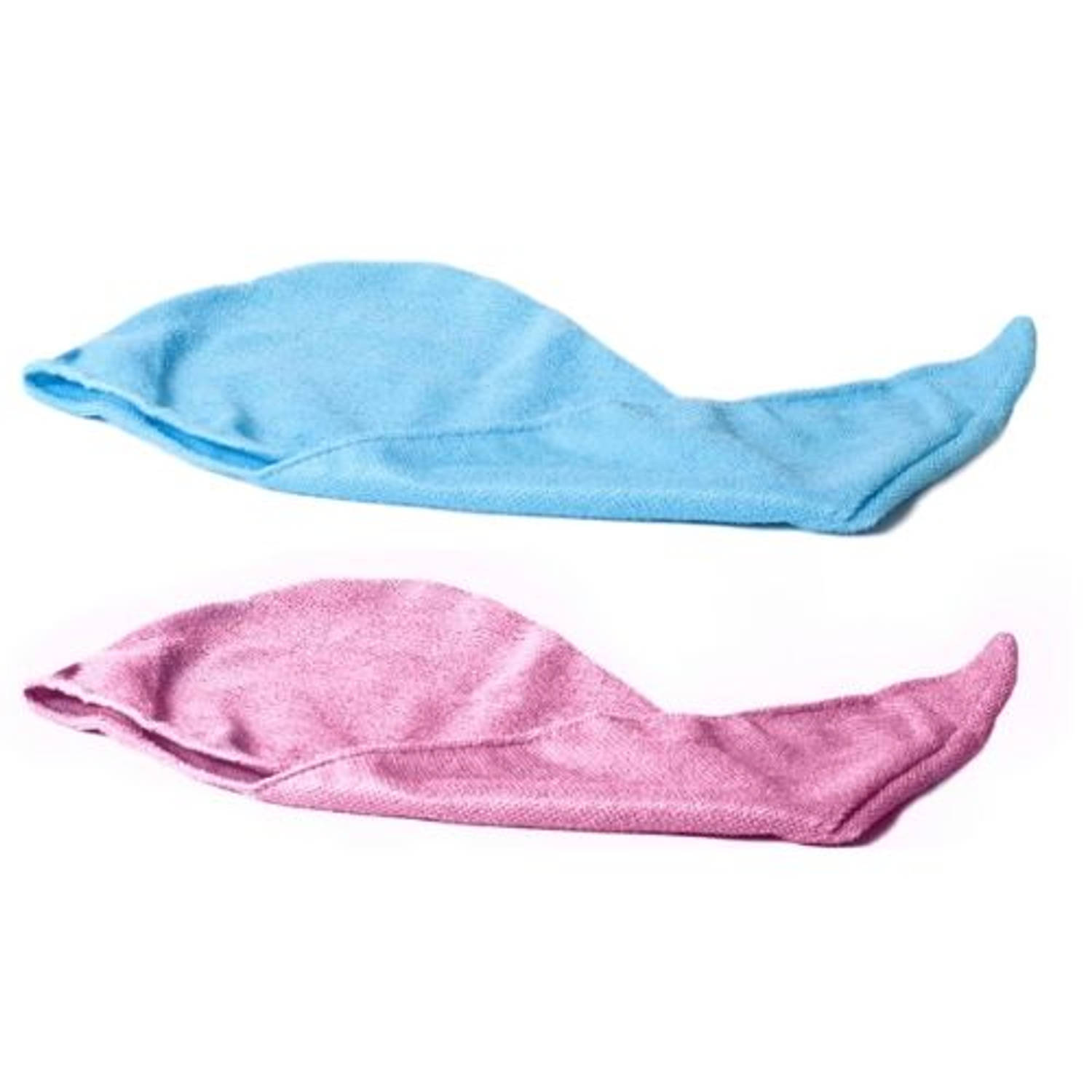 Groenten Persoonlijk isolatie Orange85 Haarhanddoek - Roze en Blauw - Twee stuks - Haar handdoek -  Handoek voor haar | Blokker