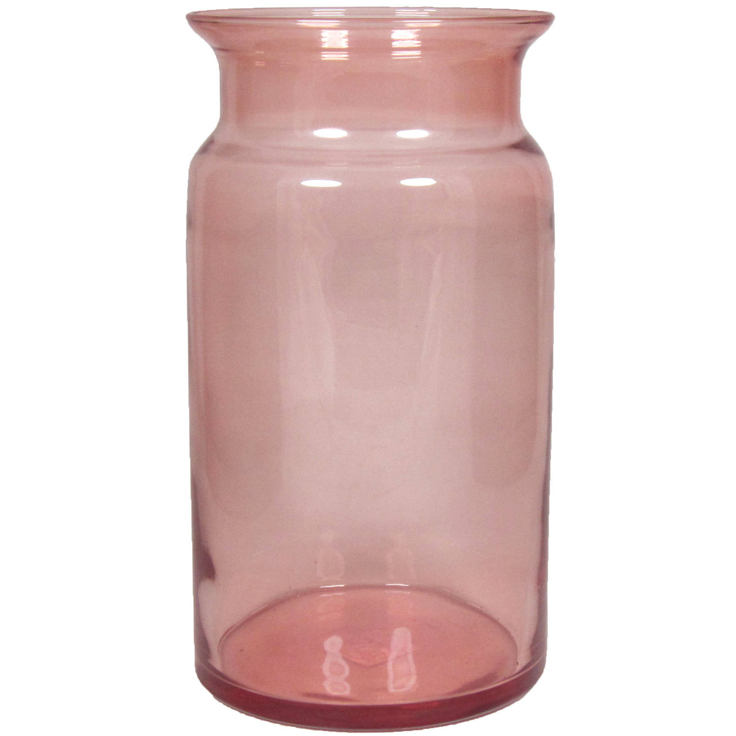 geluk Ciro Accommodatie Glazen melkbus vaas/vazen oud roze 7 liter smalle hals 16 x 29 cm - Vazen |  Blokker