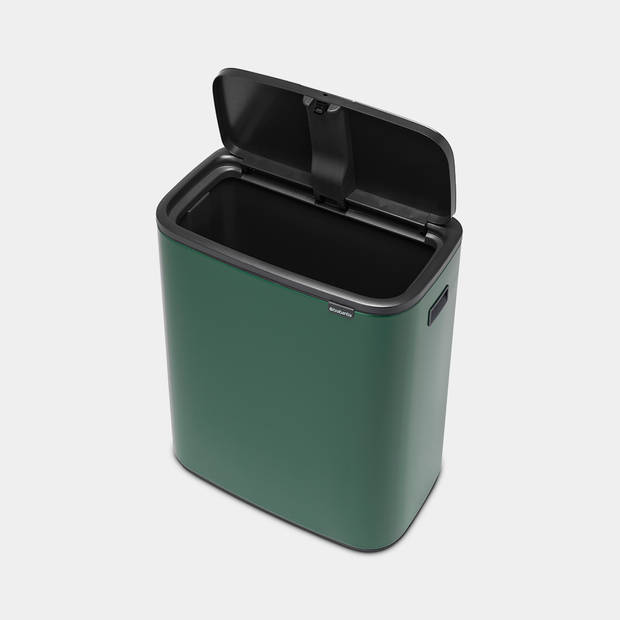 Brabantia Bo Touch Bin afvalemmer 60 liter met kunststof binnenemmer - Pine Green