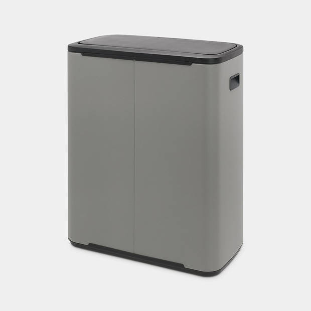 Brabantia Bo Touch Bin afvalemmer 60 liter met kunststof binnenemmer - Mineral Concrete Grey