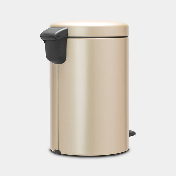 Brabantia newIcon pedaalemmer 12 liter met kunststof binnenemmer - Champagne