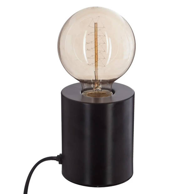 Atmosphera Tafellamp Saba - metaal - zwart - H10 cm - Leeslampje - Designlamp - Tafellampen