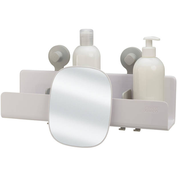 Joseph Joseph - EasyStore Douche Organizer met Spiegel Groot - Kunststof - Wit