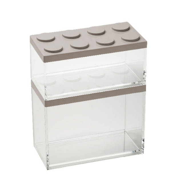 Omada - Brickstore Opbergbox 2 liter - Kunststof - Transparant
