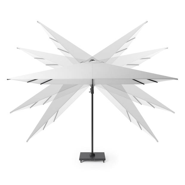 Platinum Challenger rechthoek parasol T2 Premium - 3,5 x 2,6 m. -black