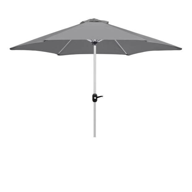 4goodz Aluminium Parasol 270 cm met opdraaimechanisme - Grijs