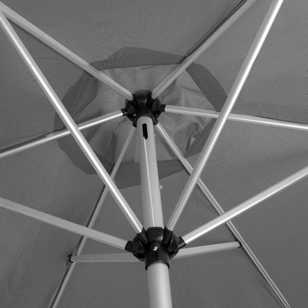 4goodz Aluminium Parasol 270 cm met opdraaimechanisme - Grijs