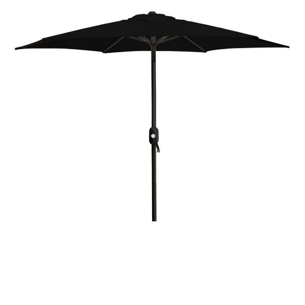 4goodz Aluminium Parasol 300 cm met opdraaimechanisme - Zwart