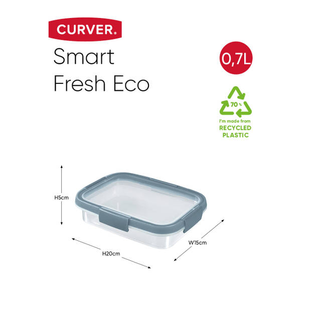 Curver Smart Fresh Eco Vershouddoos Rechthoekig 0,7L