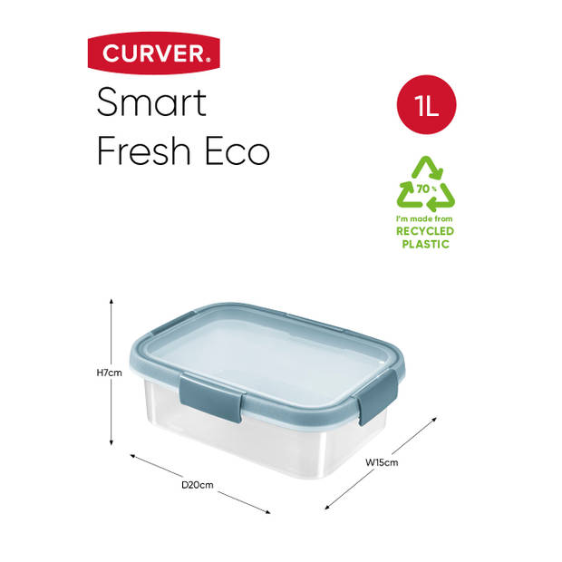 Curver Smart Fresh Eco Vershouddoos Rechthoekig 1L