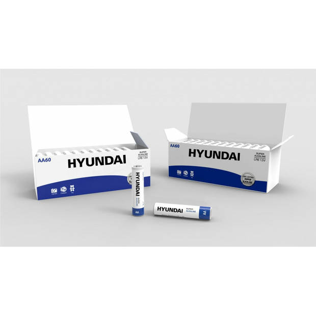 Hyundai Batteries - Super Alkaline AA batterijen - 60 stuks
