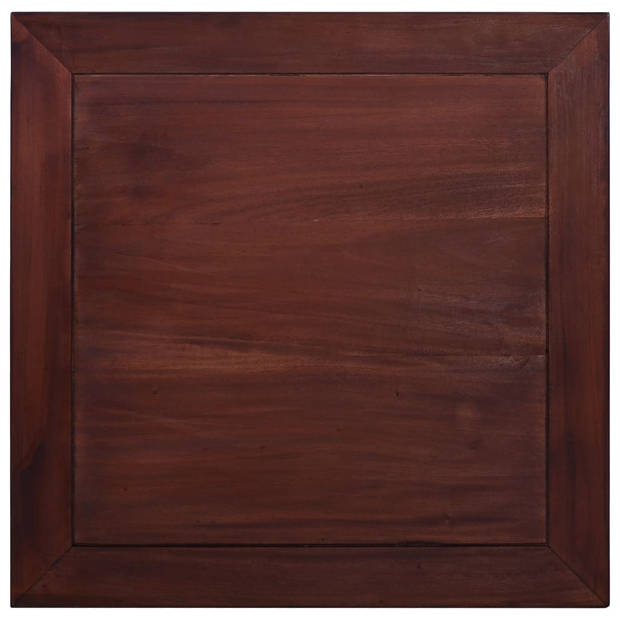 vidaXL Salontafel 68x68x30 cm massief mahoniehout klassiek bruin