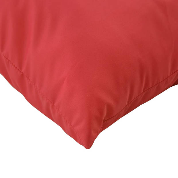 vidaXL Sierkussens 4 st 50x50 cm stof rood