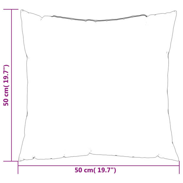 vidaXL Sierkussens 4 st 50x50 cm stof meerkleurig