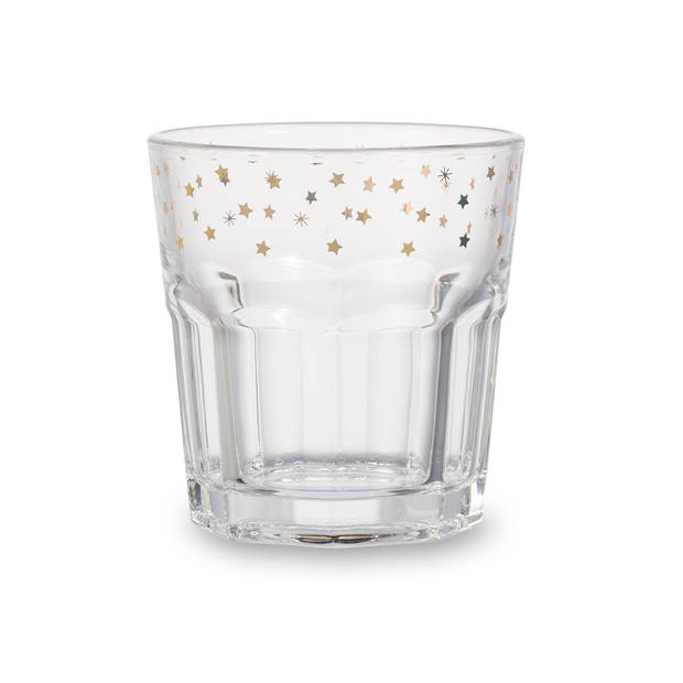 Blokker drinkglas gouden sterren - 26 cl