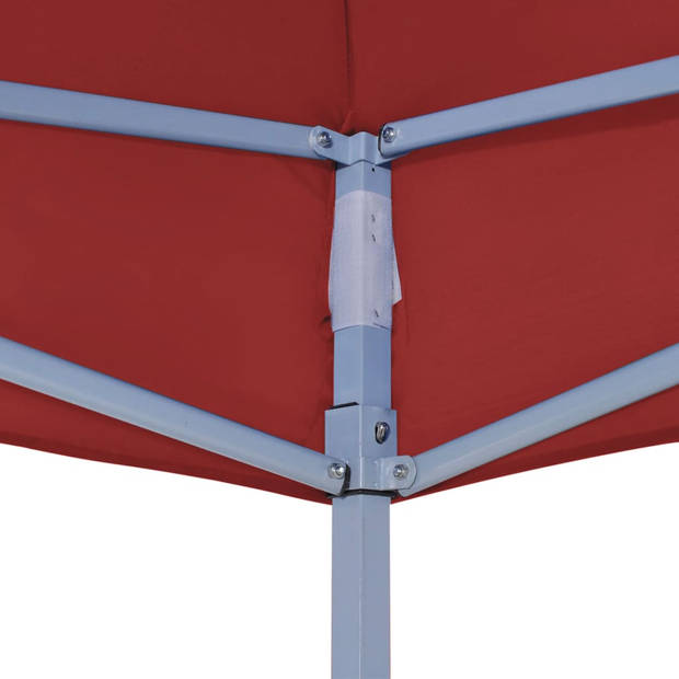 vidaXL Partytentdak 270 g/m² 4x3 m bordeauxrood