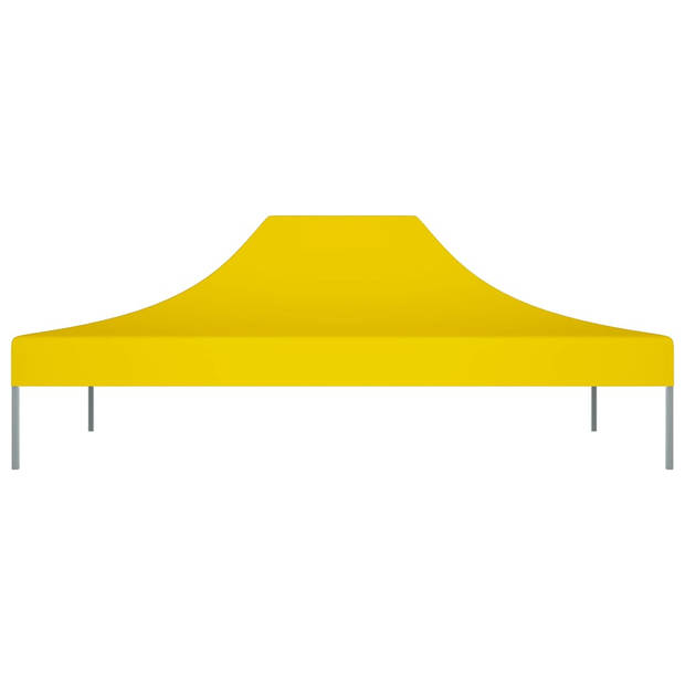 vidaXL Partytentdak 270 g/m² 4x3 m geel