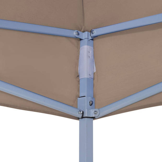 vidaXL Partytentdak 270 g/m² 2x2 m taupe