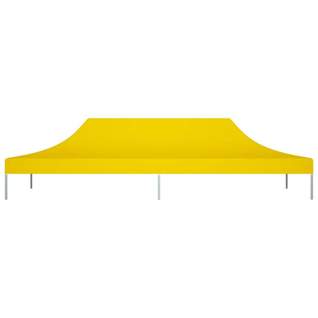 vidaXL Partytentdak 270 g/m² 6x3 m geel