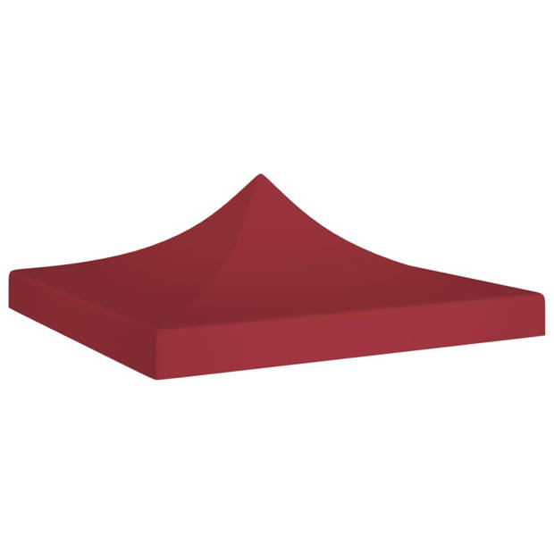 vidaXL Partytentdak 270 g/m² 3x3 m bordeauxrood