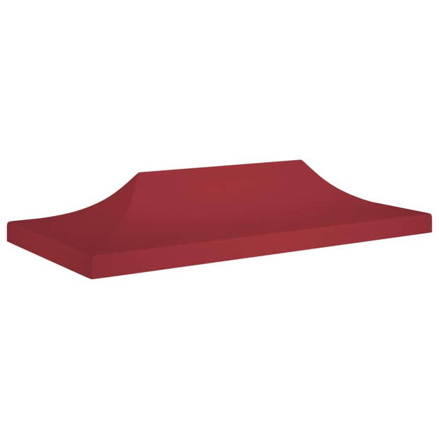 vidaXL Partytentdak 270 g/m² 6x3 m bordeauxrood