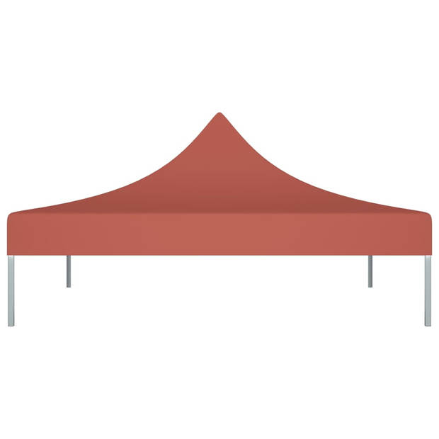 vidaXL Partytentdak 270 g/m² 2x2 m terracotta