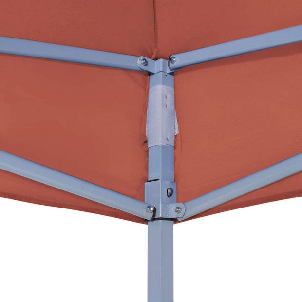 vidaXL Partytentdak 270 g/m² 2x2 m terracotta