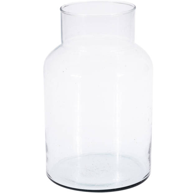 Bloemenvaas - glas - transparant - D14 x H26 cm - 5L - Vazen