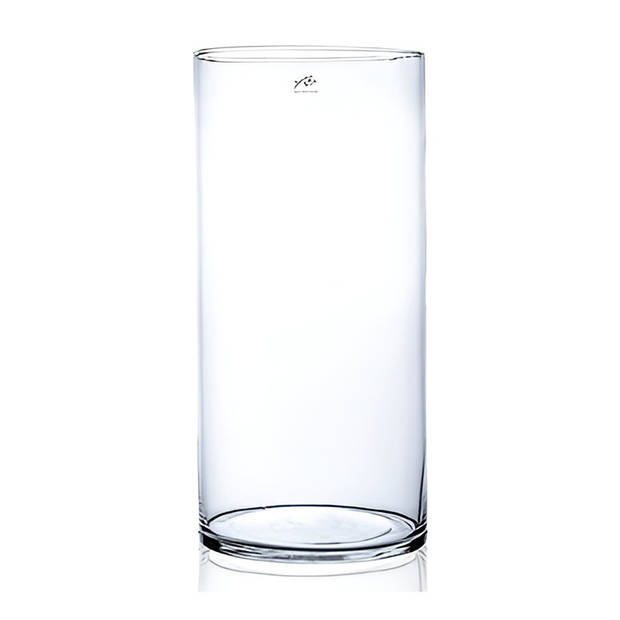 Glazen vaas transparant 19 x 40 cm - Vazen