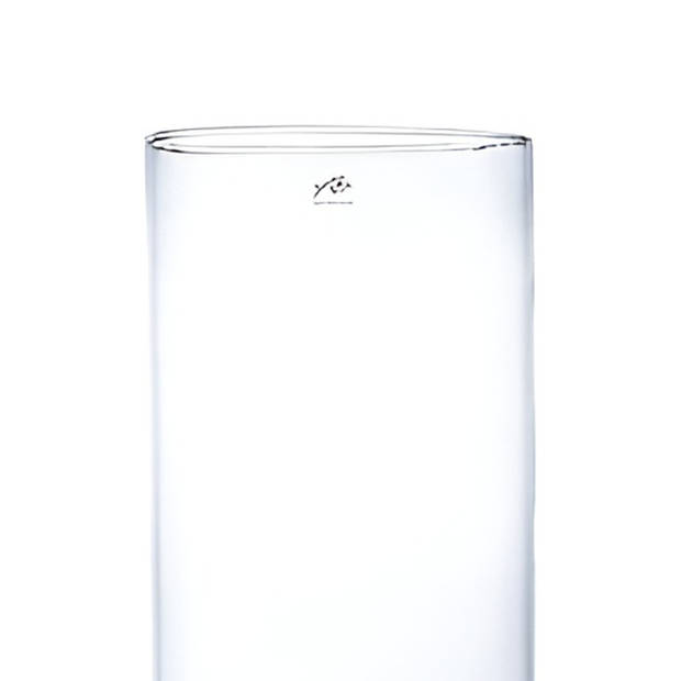 Glazen vaas transparant 19 x 40 cm - Vazen