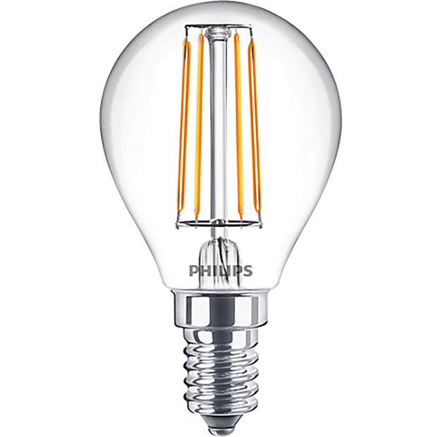 PHILIPS - LED Lamp - CorePro Luster 827 P45 CL - E14 Fitting - 4.5W - Warm Wit 2700K Vervangt 40W