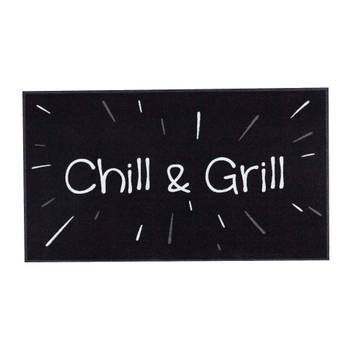 MD Entree - Barbecue Mat - Chill & Grill - Zwart - 67 x 120 cm