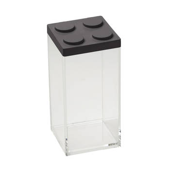 Omada - Brickstore Opbergbox 1,5 liter Hoog - Kunststof - Transparant